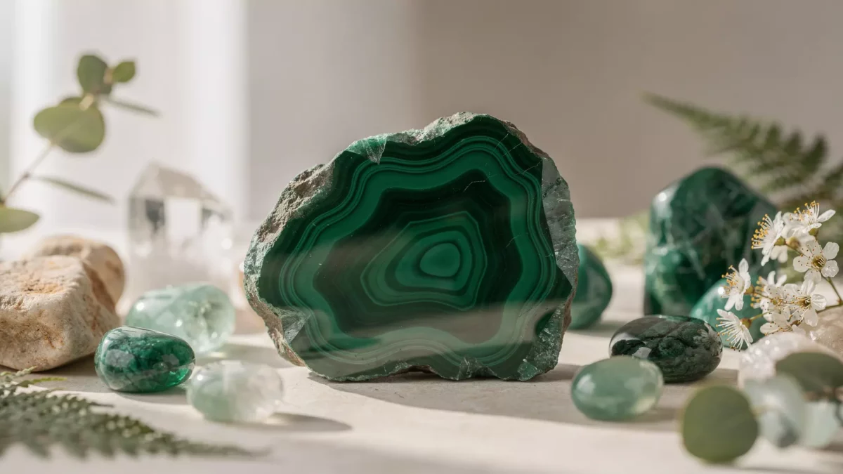 Malachite : une pierre de transformation et de guérison émotionnelle profonde