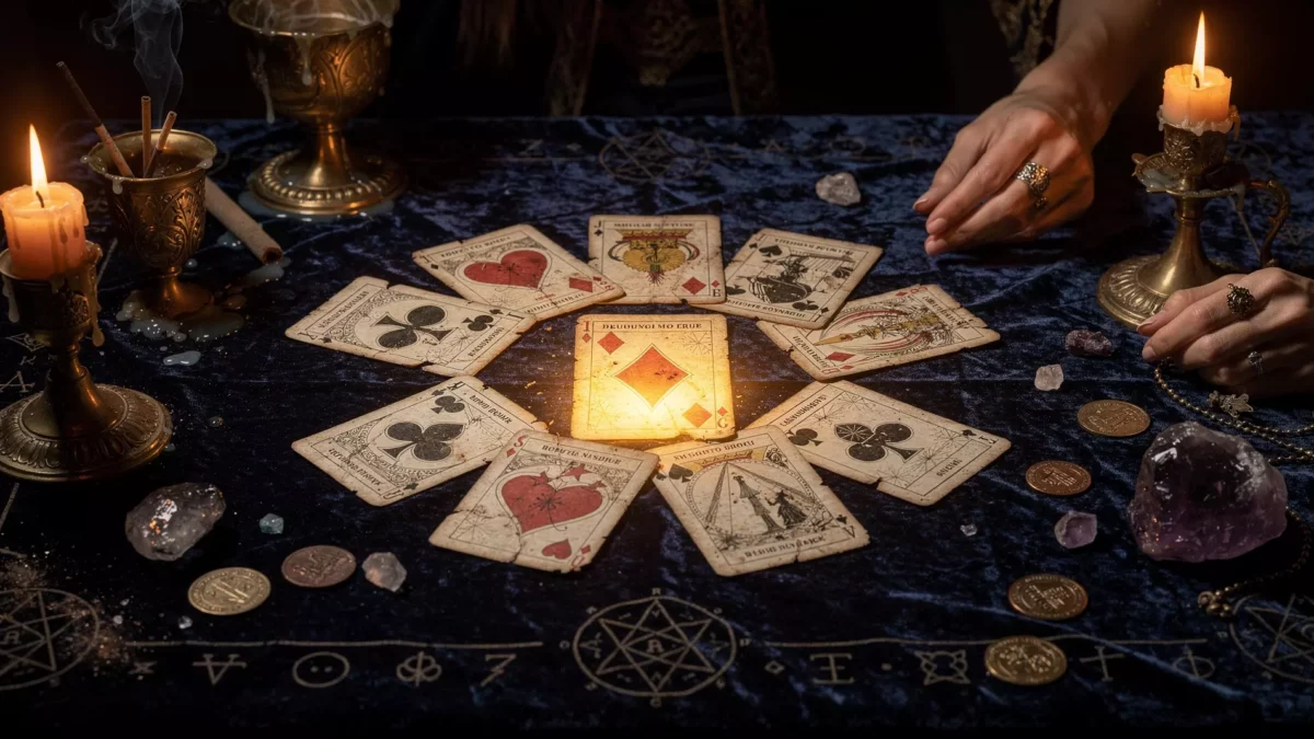 Cartomancie avec un jeu ordinaire : les 32 cartes et leurs significations